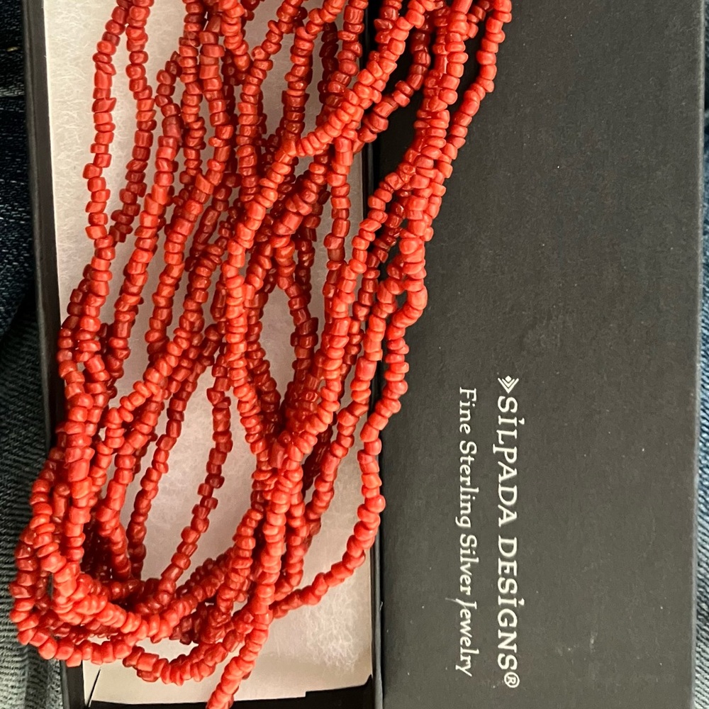 SILPADA red bead necklace